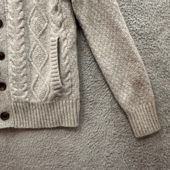 Brooks Brothers Women's Small 80% Wool Button Up Cardigan Sweater Mock Neck - Picture 6 of 10